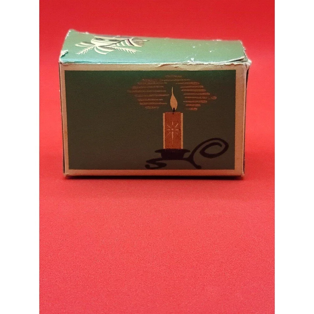 Vintage happy holidays box with 6 matchbooks